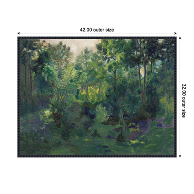 Wooded Landscape 1900 Thorvald Erichsen by Nostalgia Prints Framed Canvas Wall Art Print