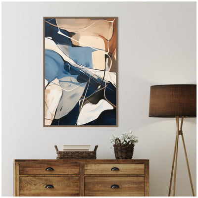 Abstract Fluid Movement by The Creative Bunch Studio Framed Canvas Wall Art Print