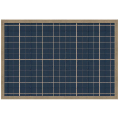 Framed Fabric Pinboard Navy Blue Plaid Wall Organization