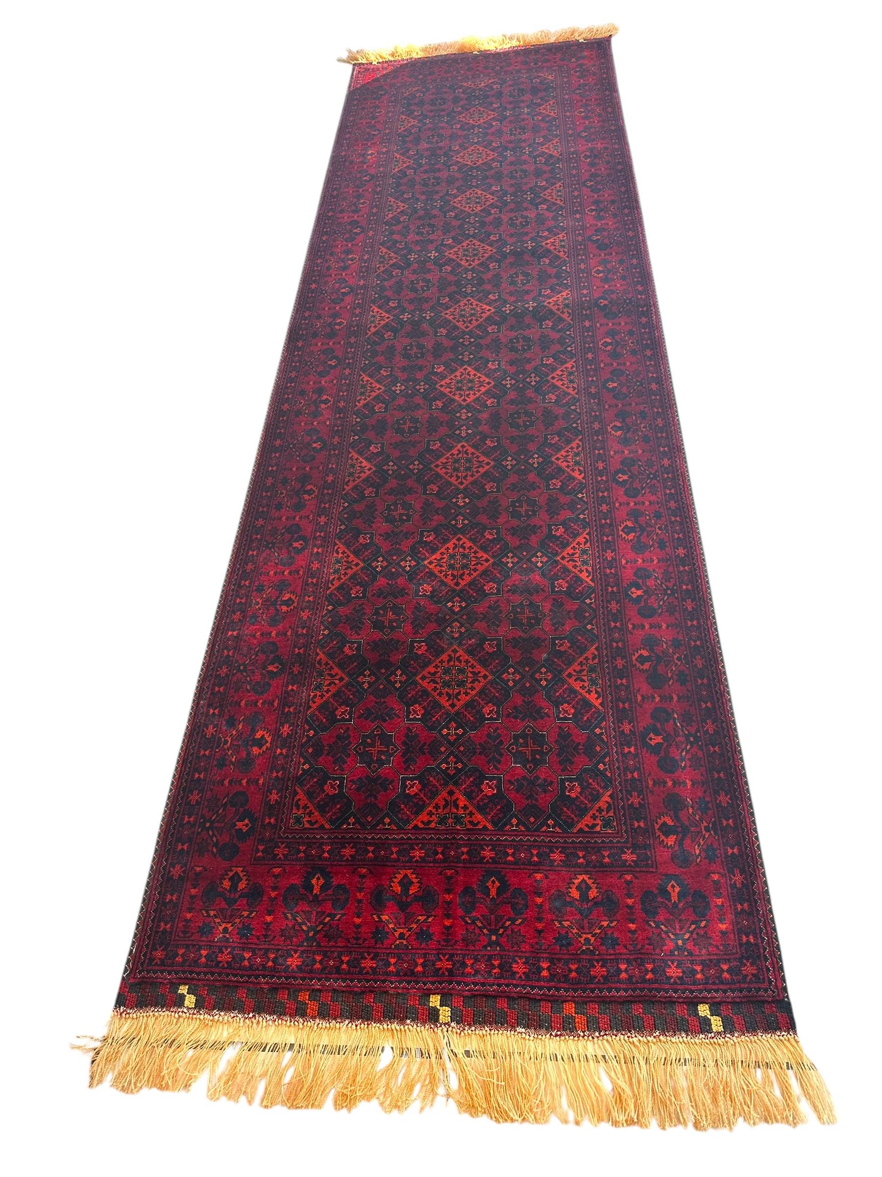 Afghani Fine Knots Bukhara Runner 2’10” x 9’10” by Rugistan - product image 3 for Resin Society