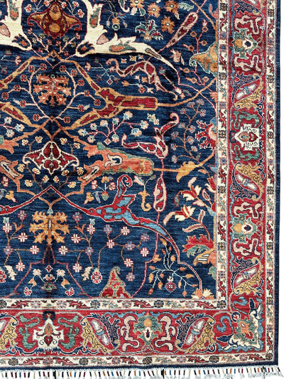 Hand-Knotted Afghani Bidjar Ghazni Wool Rug – 6'7" x 9'10" – Elegant by Rugistan - product image 11 for Resin Society