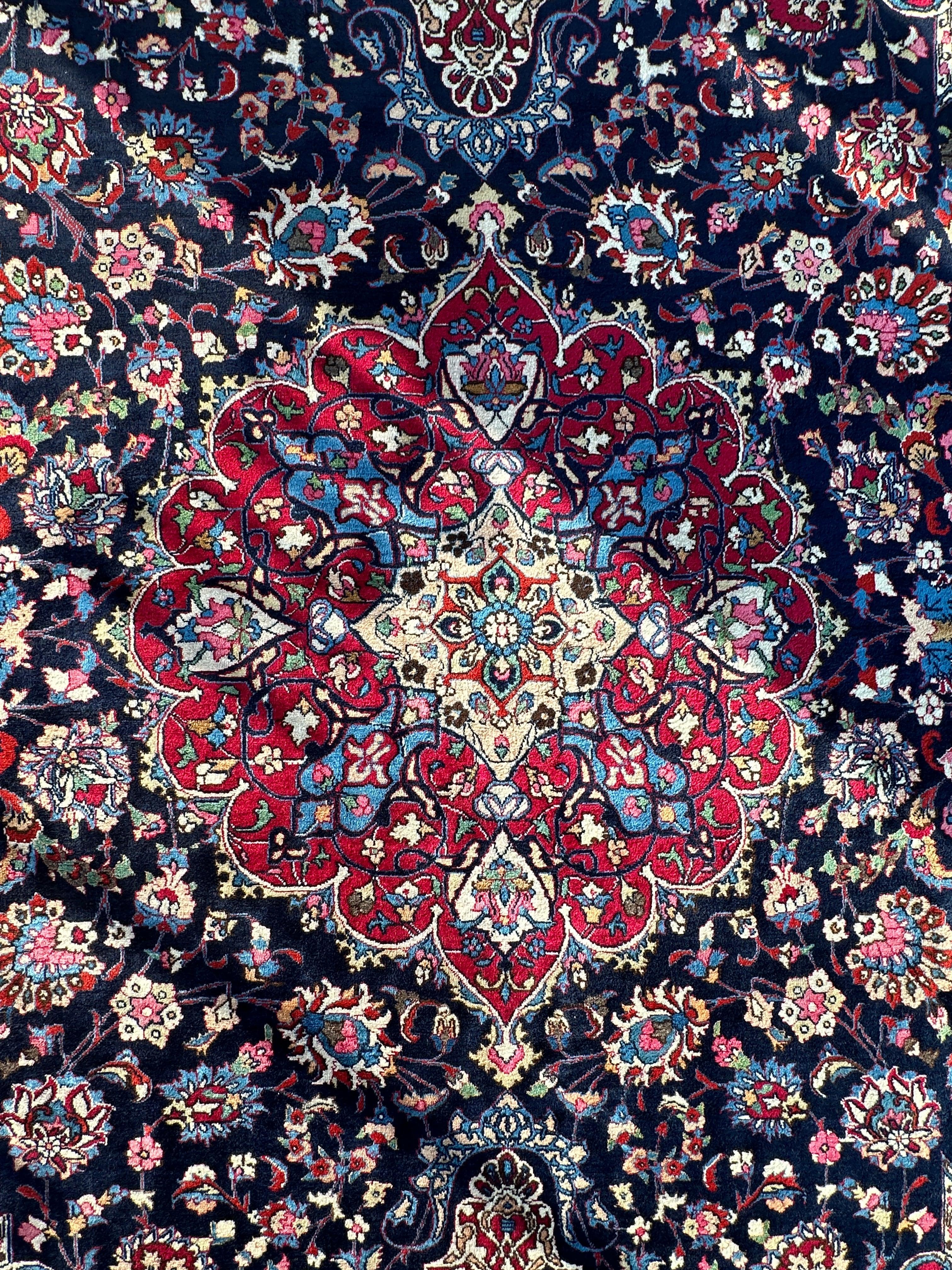 Persian Mashhad Hand Knotted Wool Area Rug 9’9” x 13’3” by Rugistan - product image 14 for Resin Society