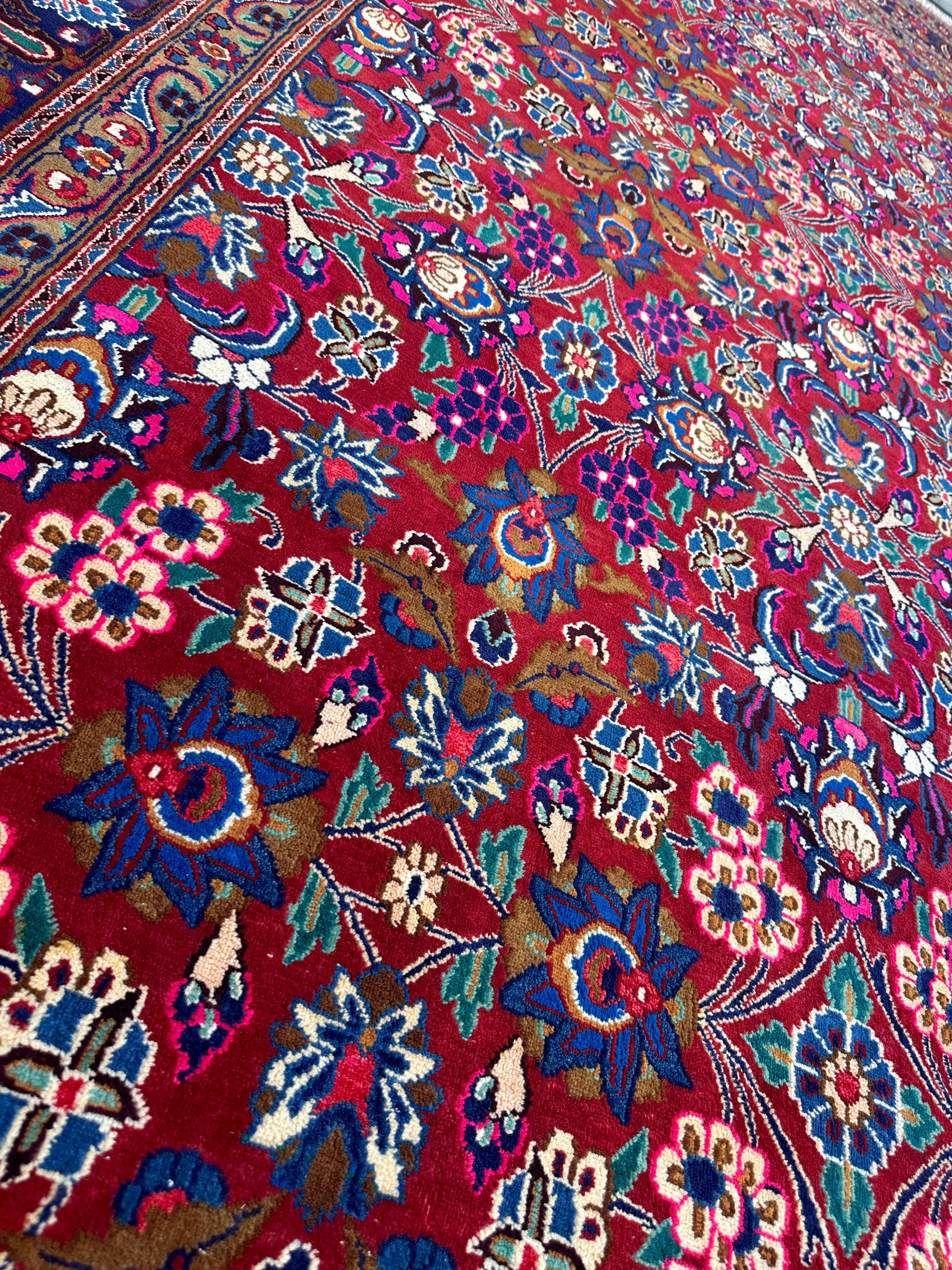 Persian Mashhad I Fine Allover Rug Wool 7 x 10 by Rugistan - product image 5 for Resin Society