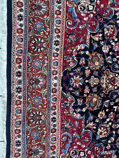 Persian Mashhad Hand Knotted Wool Area Rug 9’9” x 13’3” by Rugistan - product image 9 for Resin Society