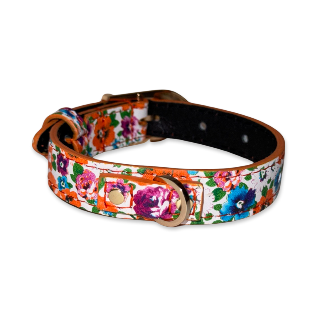 Poppy & Pansy Italian Leather XS Collar