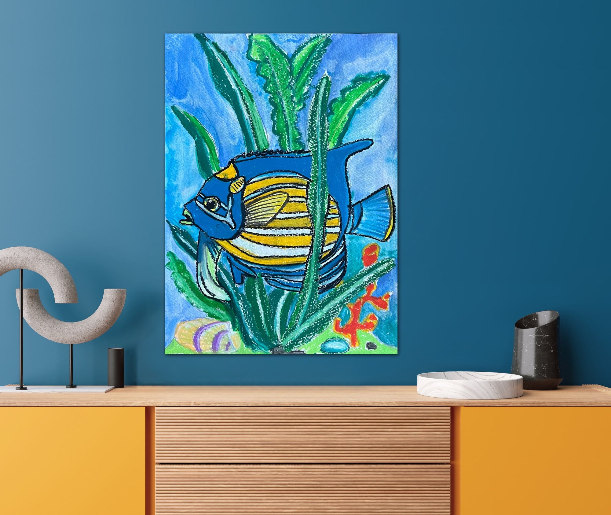 Blue Fish - Art Prints detail image - Resin Society