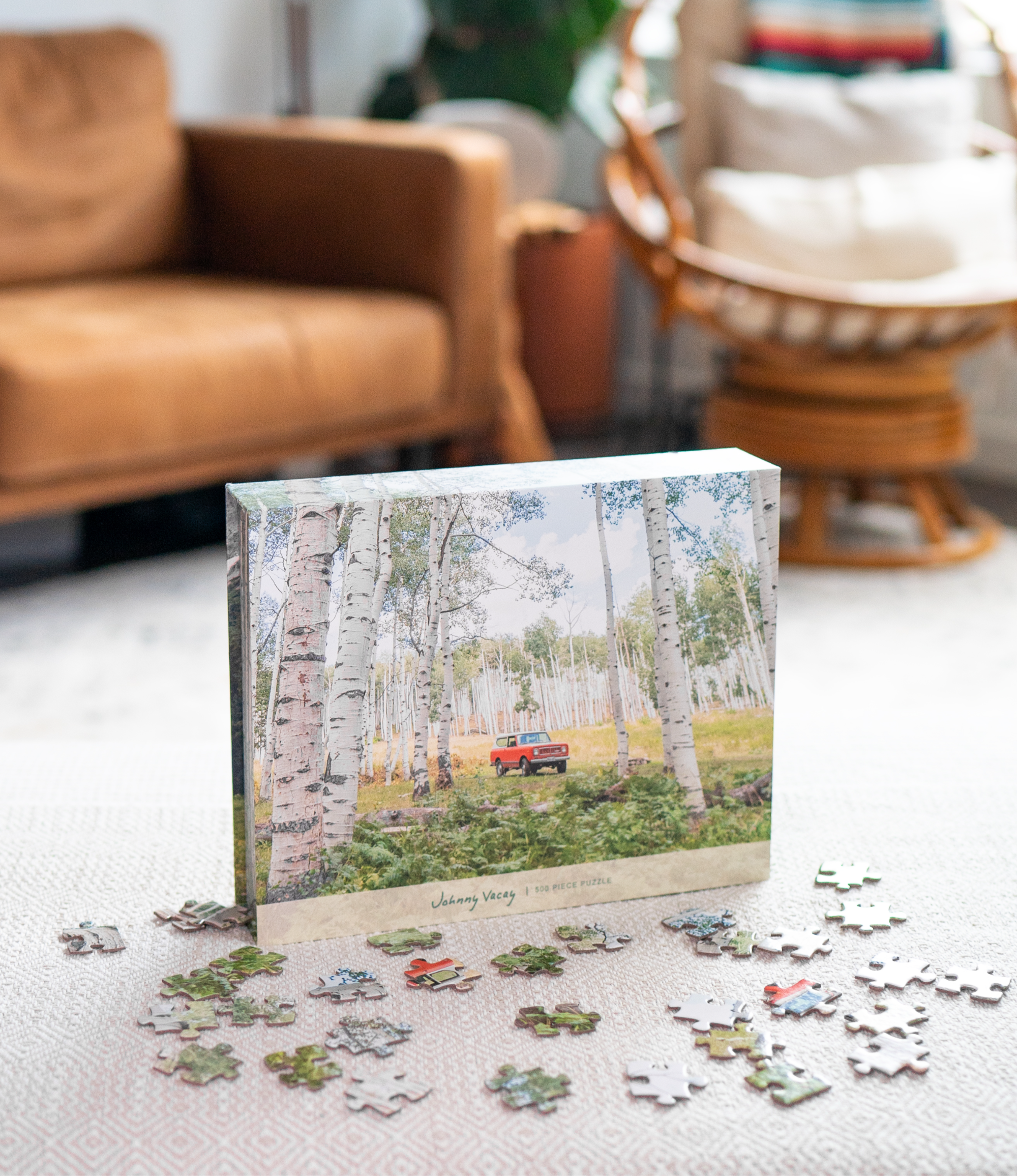 Aspen Scout 500 Piece Puzzle by Johnny Vacay - main product image for Resin Society