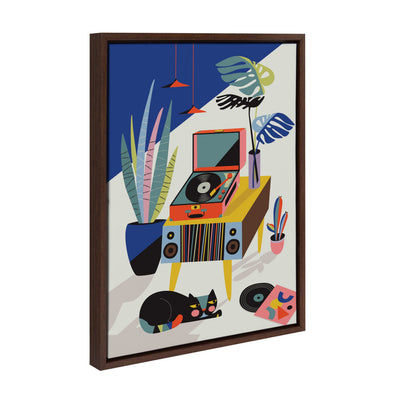 Sylvie Chill Out Saturday Framed Canvas by kateandlaurel - product image 10 for Resin Society