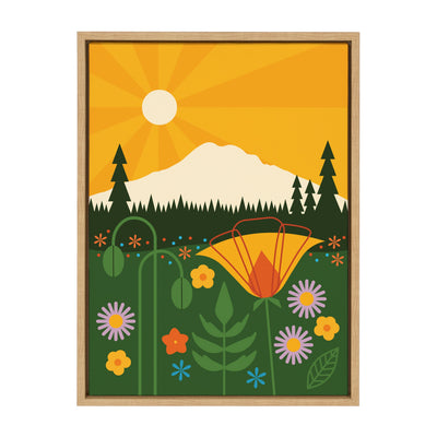 Sylvie Mt Rainier Framed Canvas by kateandlaurel - product image 13 for Resin Society