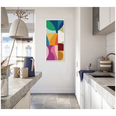 Abstract 01 Panel 1 by Rachel Lee Framed Canvas Wall Art Print