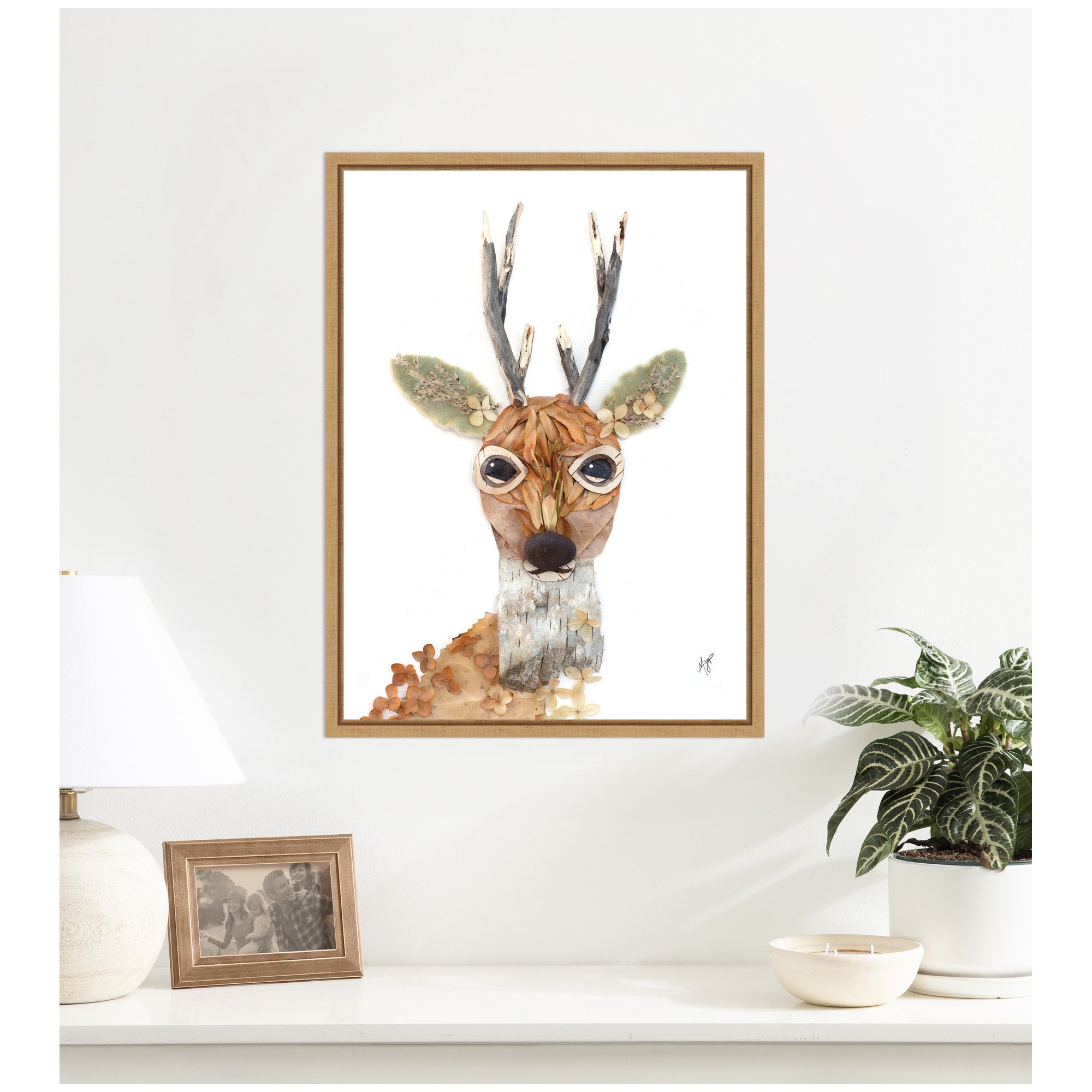 Buck by Madeline Jeppesen Framed Canvas Wall Art Print