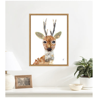 Buck by Madeline Jeppesen Framed Canvas Wall Art Print
