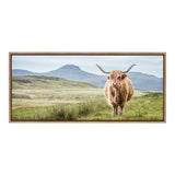 Sylvie Highland Cow Mountain Landscape Framed Canvas by The Creative by kateandlaurel - product image 12 for Resin Society