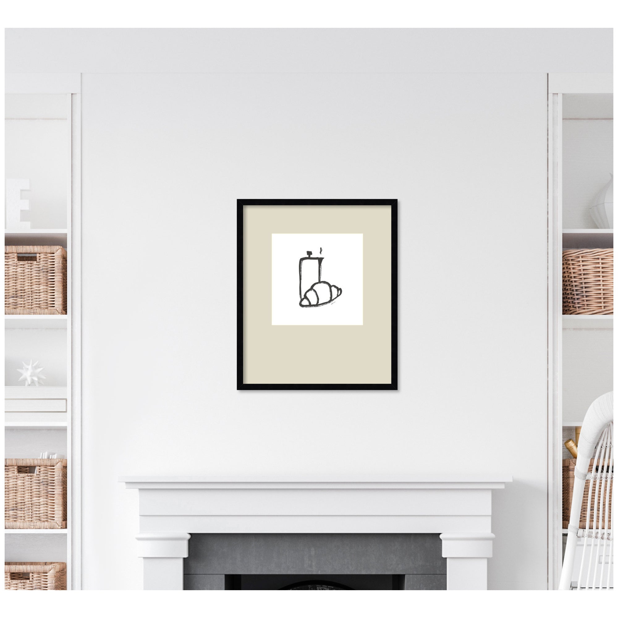 Breakfast Club No.
2 by Gabrielly Guedes Framed Wall Art Print