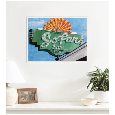 So Far by Krista V.
Allenstein Framed Canvas Wall Art Print