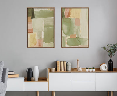Sylvie United Colors III and IV Framed Canvas Art Set by Amy Lighthall