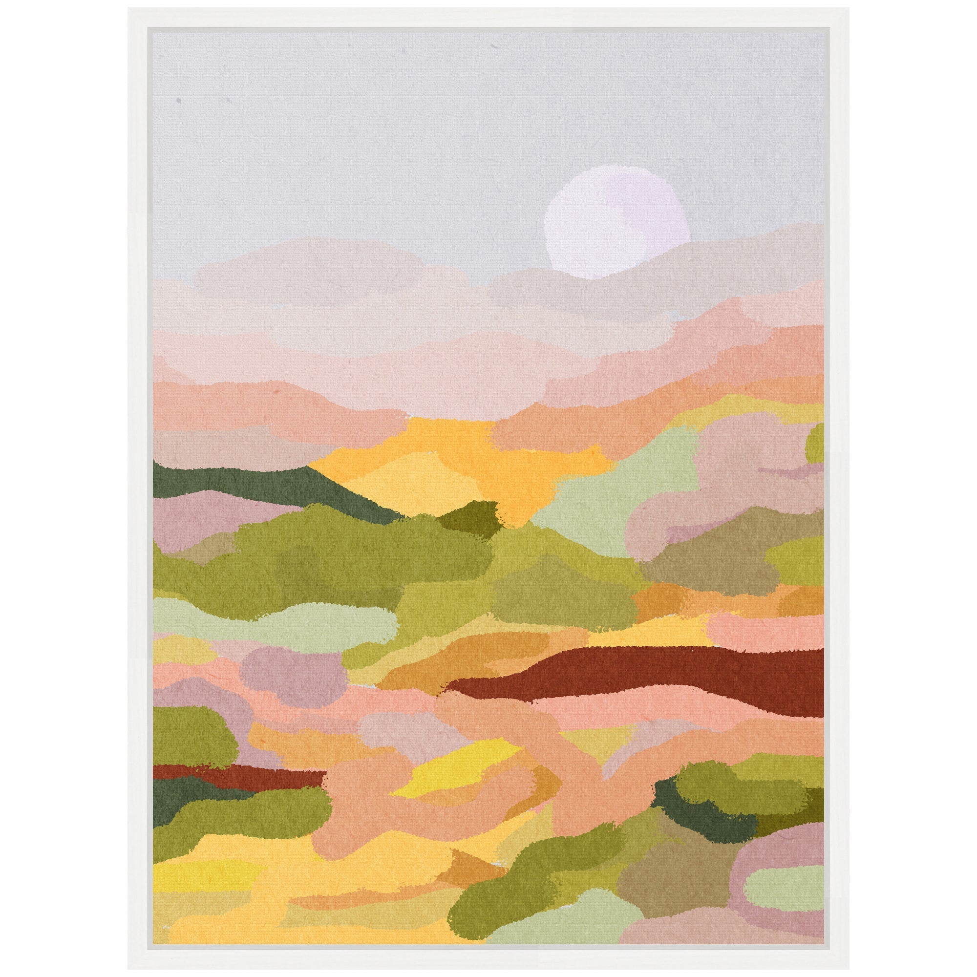 Sylvie Beautiful Landscape Framed Canvas by July Art Prints