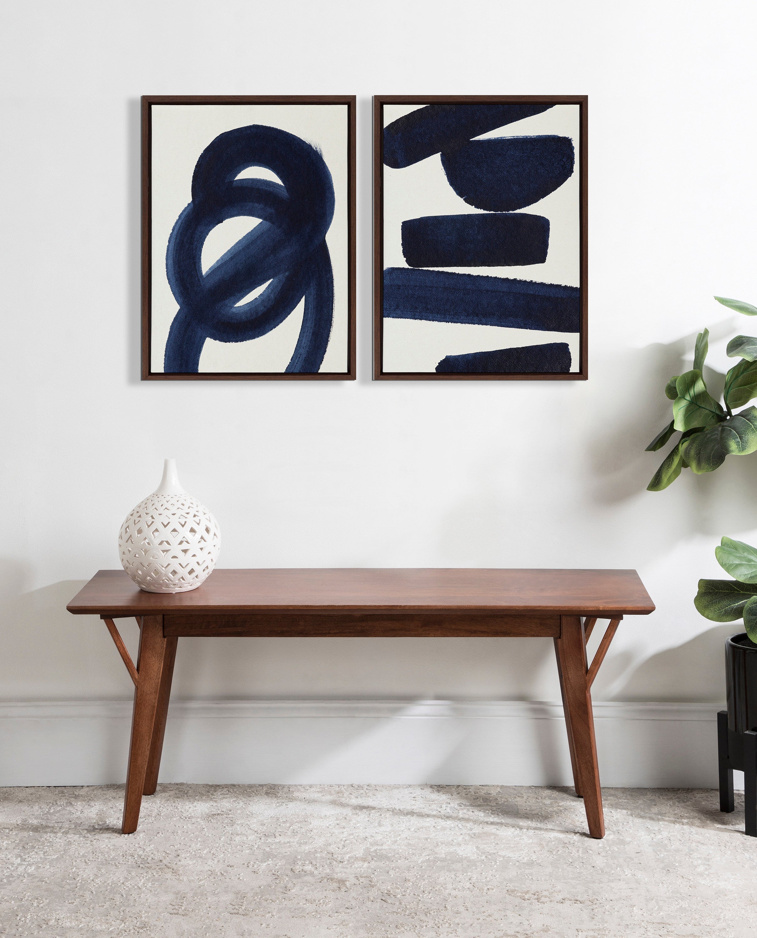 Sylvie Japandi 26 Framed Canvas by Rocket Jack by kateandlaurel - product image 7 for Resin Society