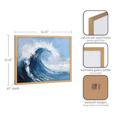Gallery Abstract Painterly Coastal Ocean Wave Print by The Creative Bunch Studio