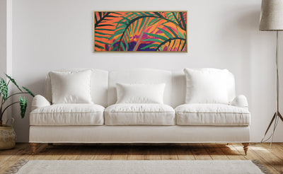 Sylvie Blank Framed Canvas 18x40
