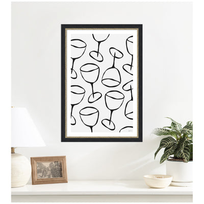 Wine Everywhere by Gabrielly Guedes Framed Wall Art Print