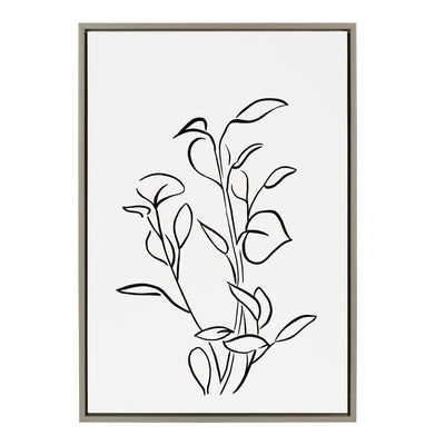 Sylvie Botanical Sketch Print No 2 Framed Canvas