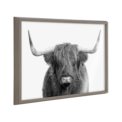 Blake Highland Cow Portrait Framed Printed Art by Amy Peterson Art Studio