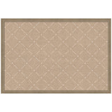 Rectangular beige pinboard with a subtle white lattice pattern and a simple wooden frame, viewed straight-on against a white background.