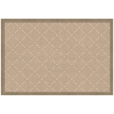 Pinboard Beige Lattice Pattern