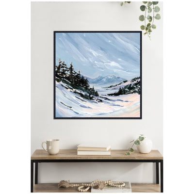 Ski Valley by Emily Kenney Framed Canvas Wall Art Print