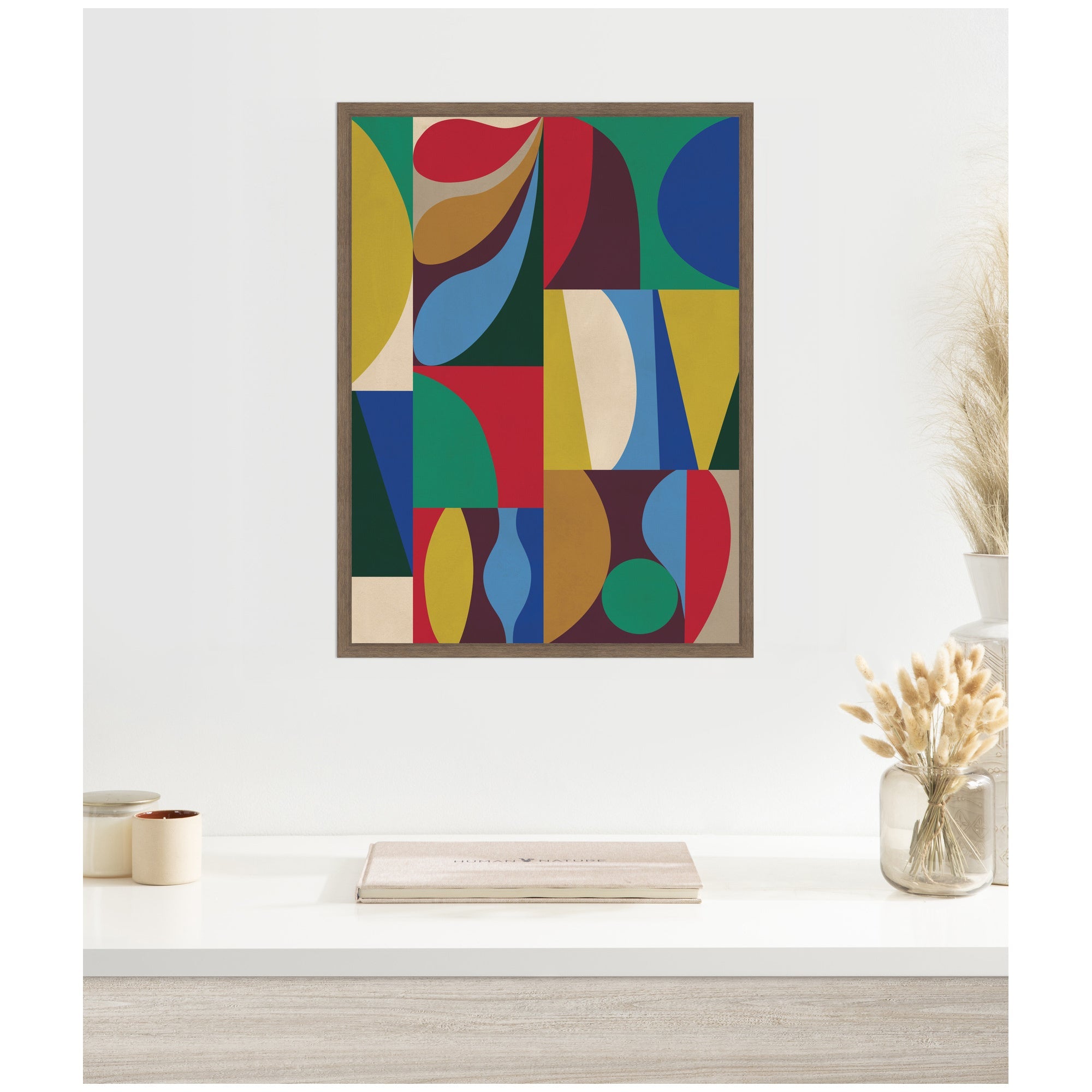Abstract 04 by Rachel Lee Framed Canvas Wall Art Print
