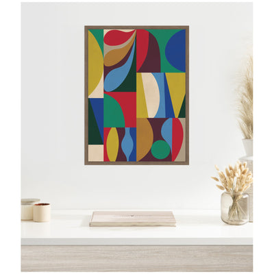 Abstract 04 by Rachel Lee Framed Canvas Wall Art Print