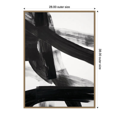 Black Mark No.
1 by Amy Lighthall Framed Canvas Wall Art Print