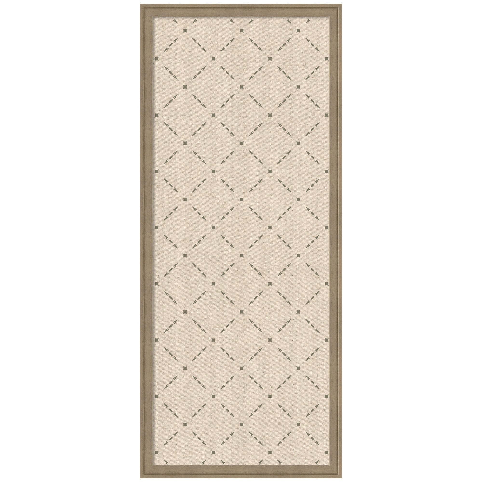 Pinboard Green Lattice Print
