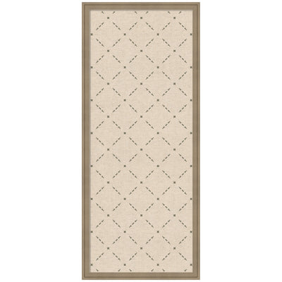 Pinboard Green Lattice Print