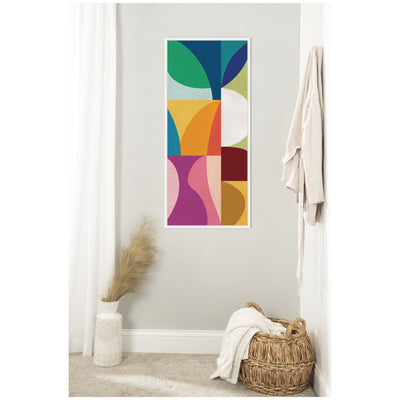 Abstract 01 Panel 1 by Rachel Lee Framed Canvas Wall Art Print