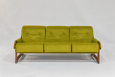 Sofa – Chronicle Cypress with Choice Hardwood Arms (Walnut Stain) by Enrico Bartolini - product image 2 for Resin Society