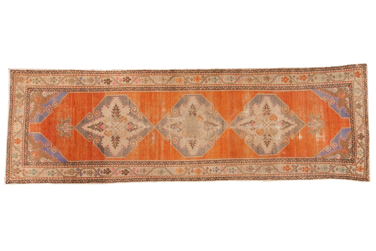 3.5x11 Vintage Distressed Oushak Rug Runner by Old New House® - main product image for Resin Society