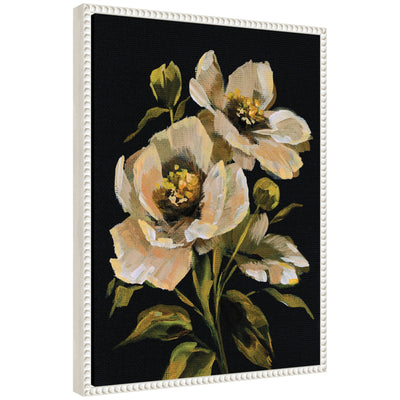 Sylvie Moody Floral 8 Framed Canvas by Annie Quigley