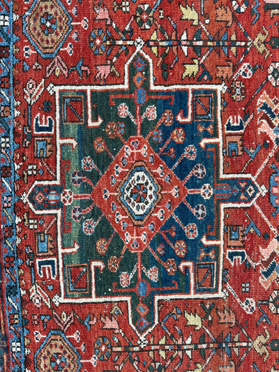 KARAJA Persian Antique Heriz Rug 4'9" x 6' by Rugistan - product image 6 for Resin Society