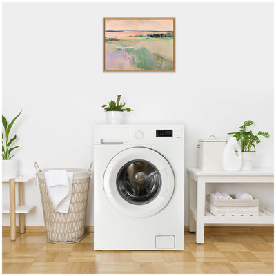 Sylvie Pastel Horizon III Framed Canvas by Amy Lighthall