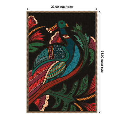 Sylvie Peacock Framed Canvas by Carey Copeland