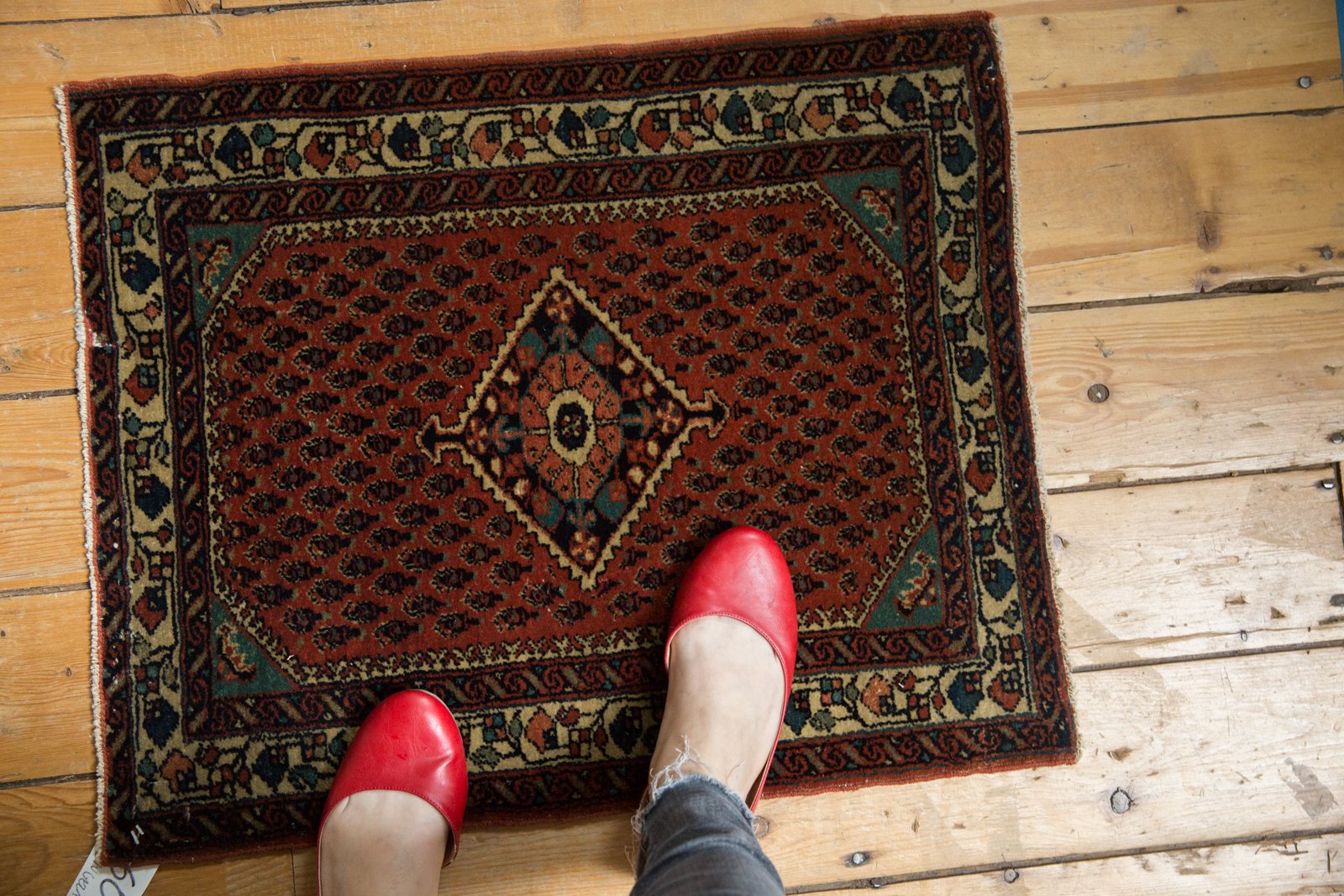 2x2.5 Vintage Engelas Square Rug Mat by Old New House® - product image 2 for Resin Society