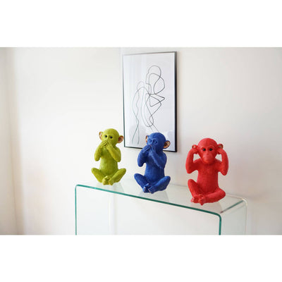 Money Box Monkey Kikazaru Red