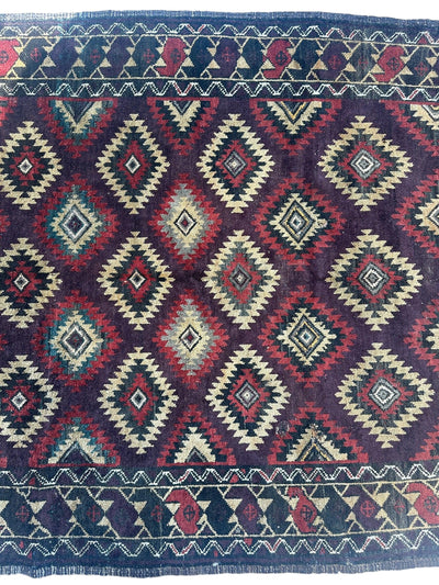 Antique 1900’s Tribal Baluch Wool Rug 4’5” x 8’6” by Rugistan - product image 5 for Resin Society