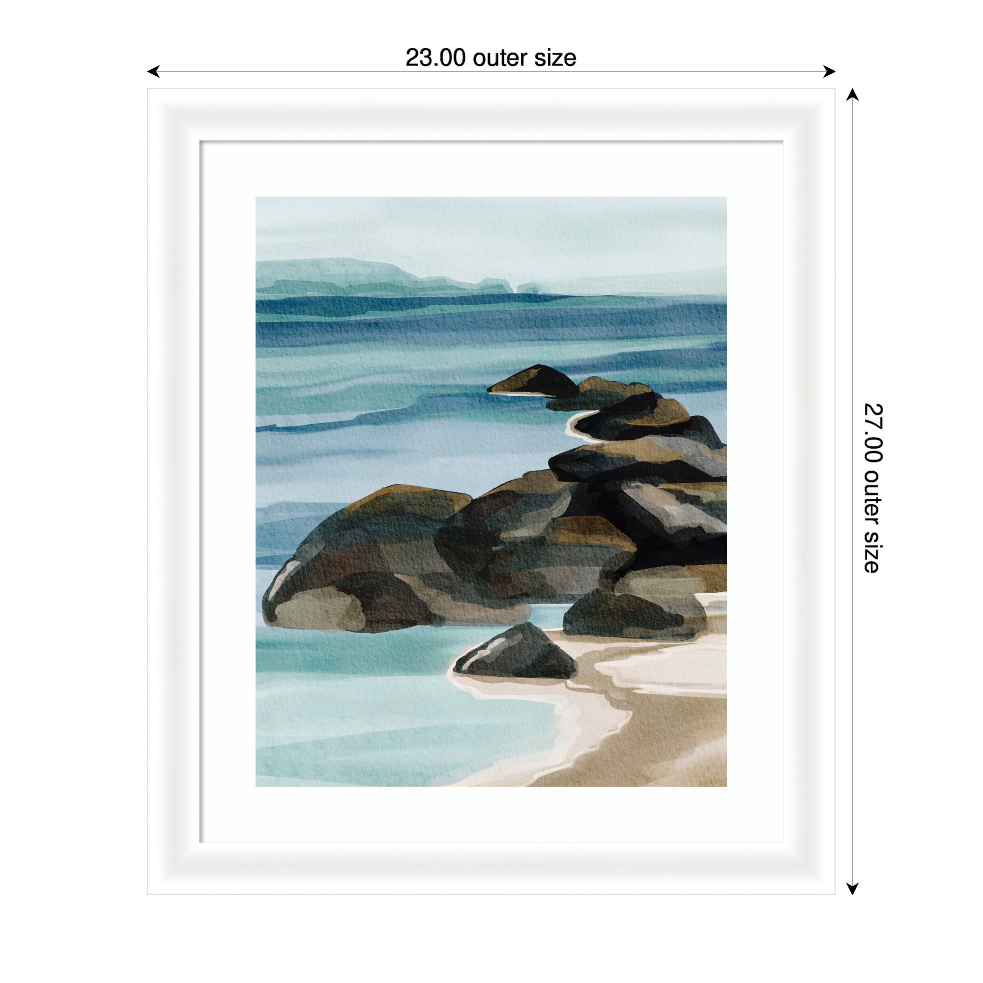 Framed Art Ocean Breeze ll by Nikita Jariwala