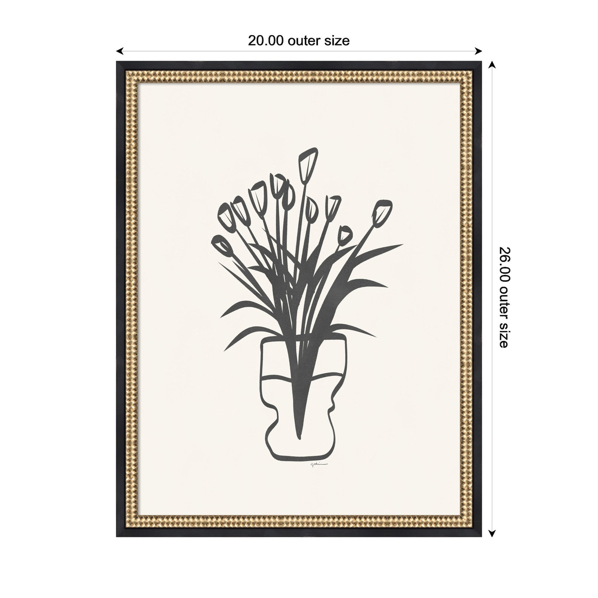 Tulips by Gabrielly Guedes Framed Wall Art Print