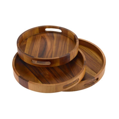 Round Serving Trays - Solid Bottom by Kalmar Home - product image 5 for Resin Society