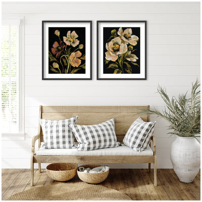 Moody Floral 5 & 8 2 Piece Framed Wall Art Print Set by Annie Quigley