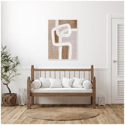 Sylvie Rhythmic Lines l Framed Canvas by Nikita Jariwala